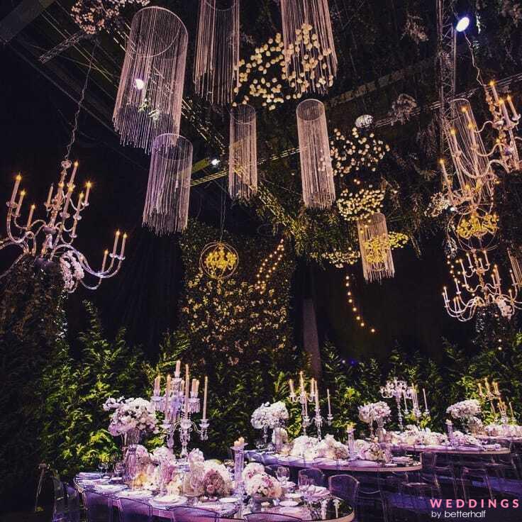 Photo of Lavender & Rose Gold Fairy Lights Dining Room Decor Ideas