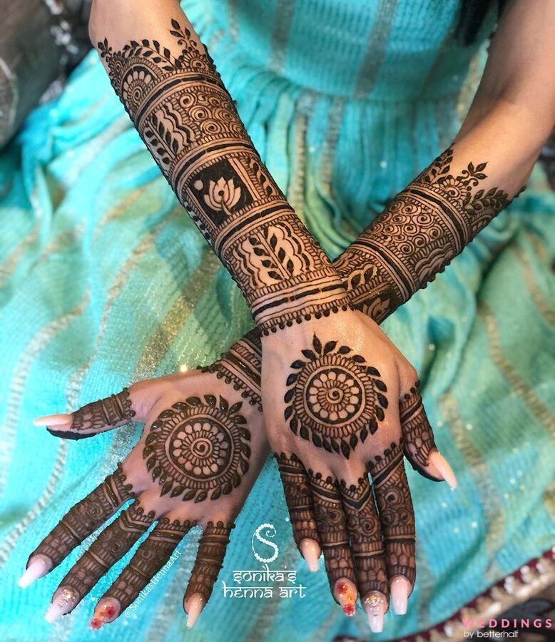 Photo of Simple Mandala Mehendi Design Full Backhands