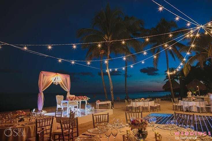 Photo of Fairy Lights Outdoor Beach Venue Decor Ideas