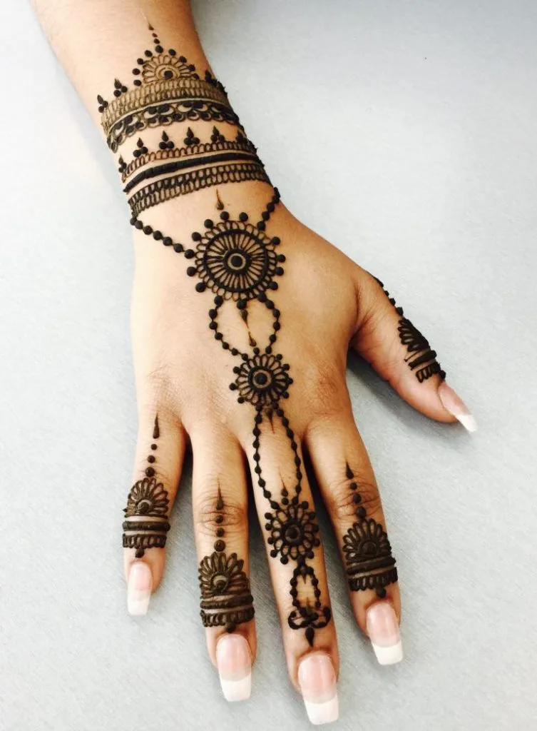 Simple Mehendi Design Photo of Simple Mehendi Design for backhand