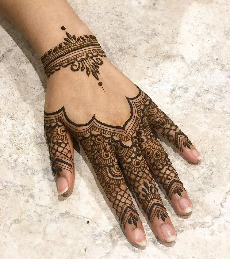 Backhand Mehndi Design Photo of Backhand Mehndi Design