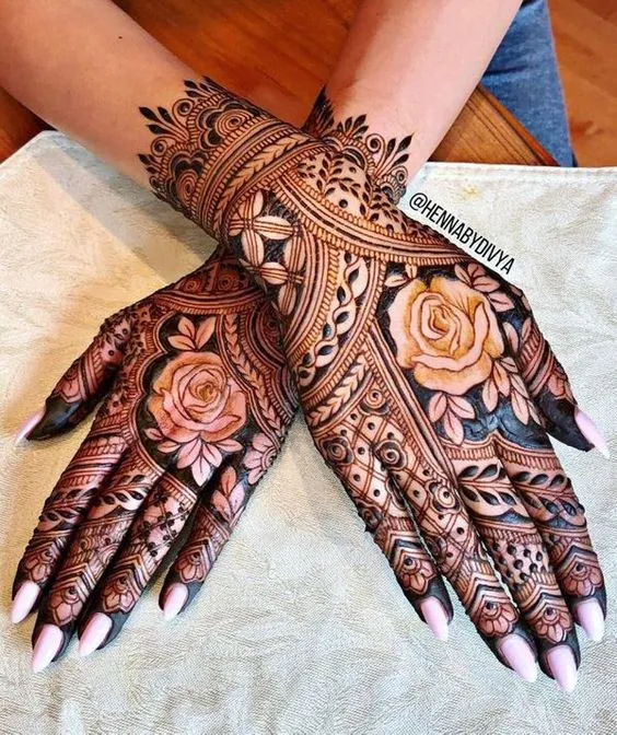 photo of Dreamy 3D Arabic Mehndi Design