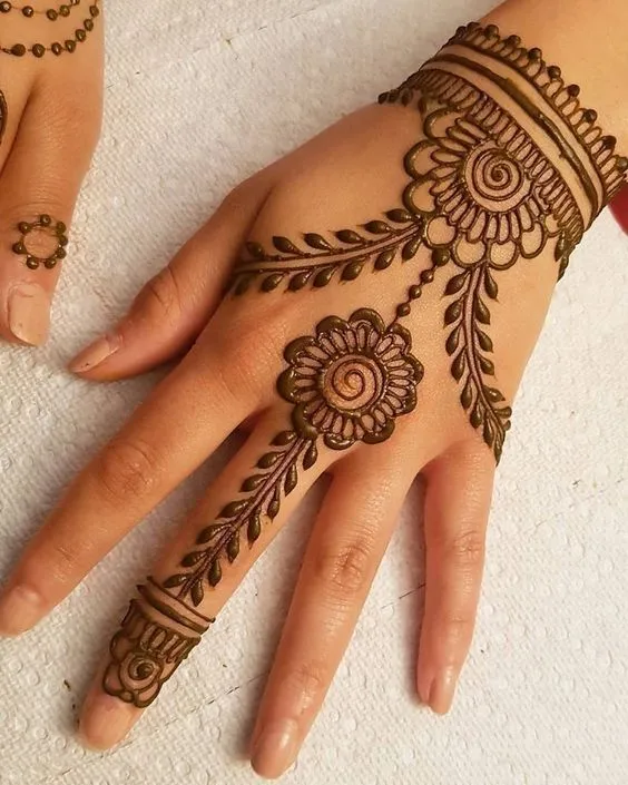 photo of Elegant Arabic Mehndi Design For Women
