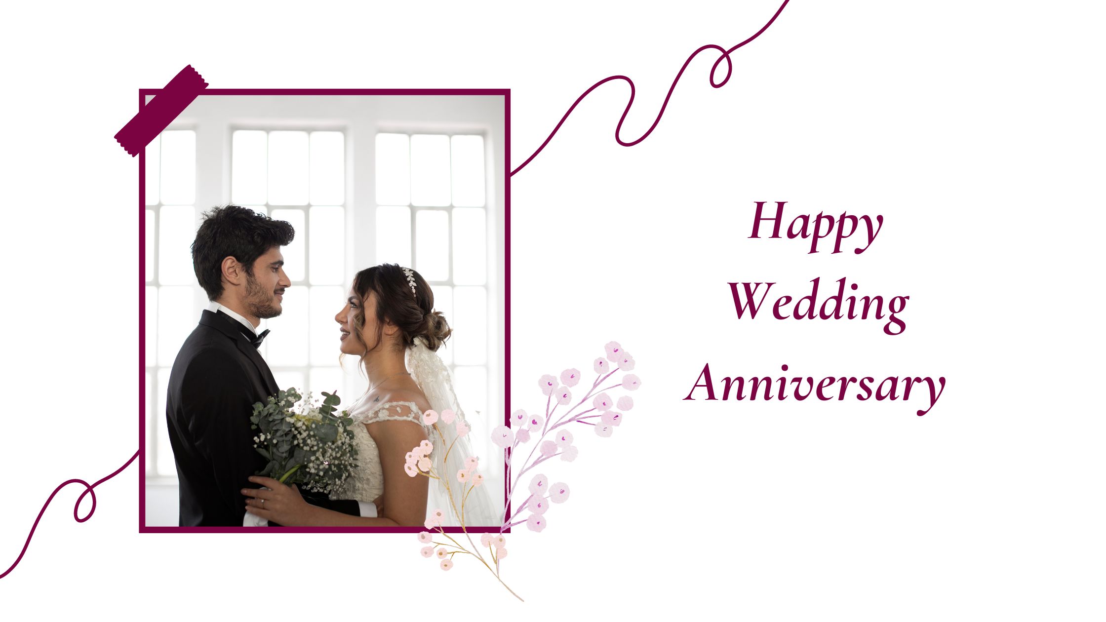 Photo of a couple for wedding anniversary wishes