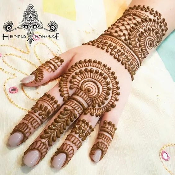 Photo of Beads And Lines Pattern For Teej