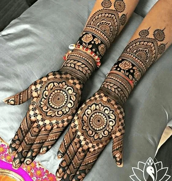 Detailed Rajasthani Mehndi Photo of Detailed Rajasthani Mehndi