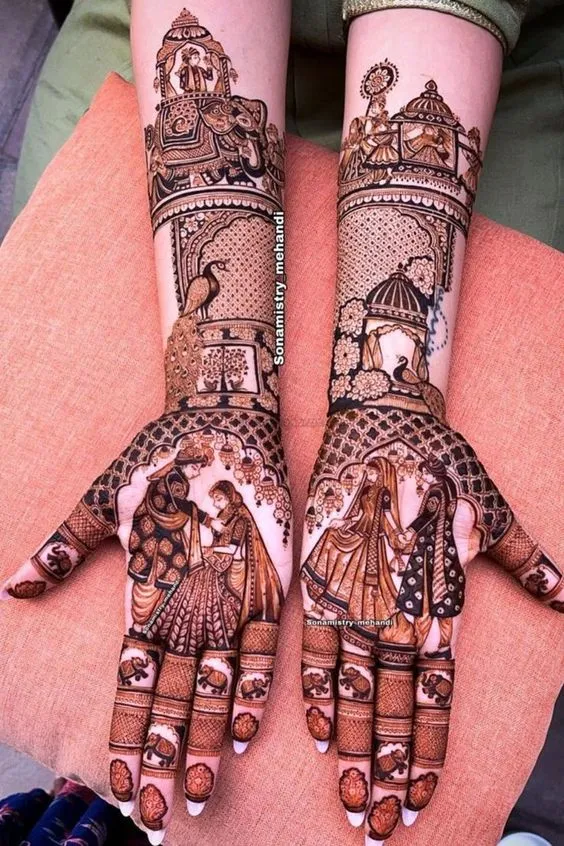 The ‘Baarat’ Mehndi Design For Brides-to-Be Photo of ‘Baarat’ Mehndi Design For Brides-to-Be