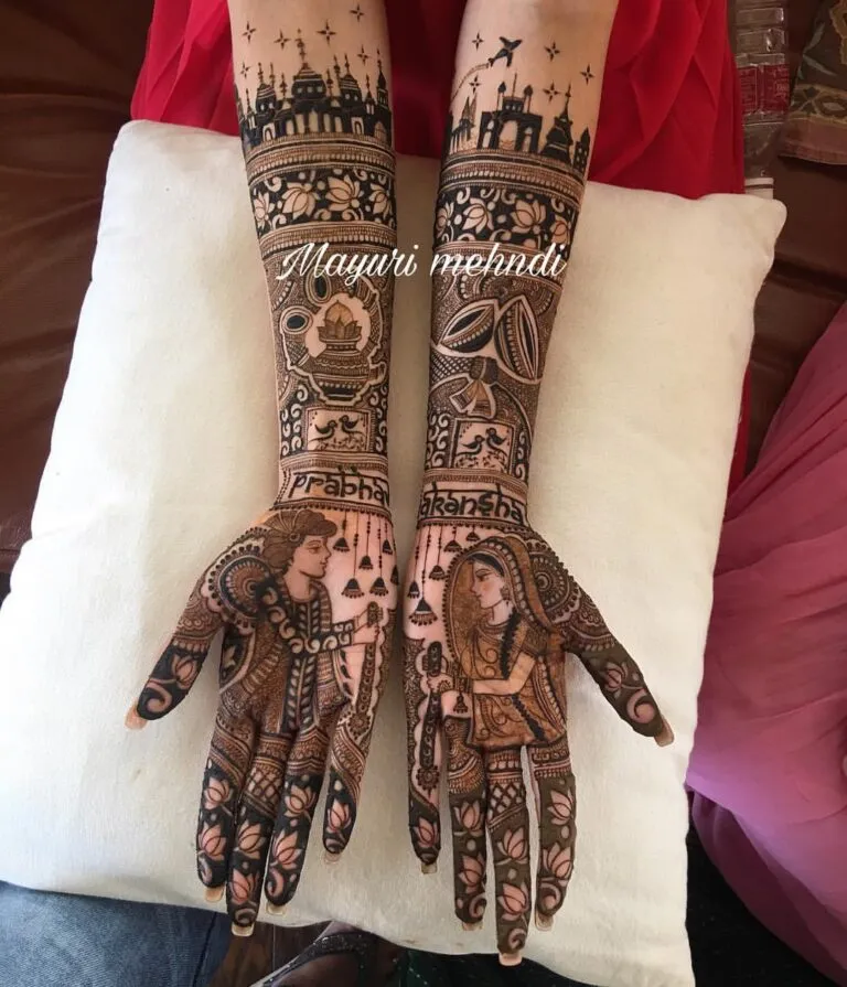 City Skylines Mehndi Photo of City Skylines Mehndi