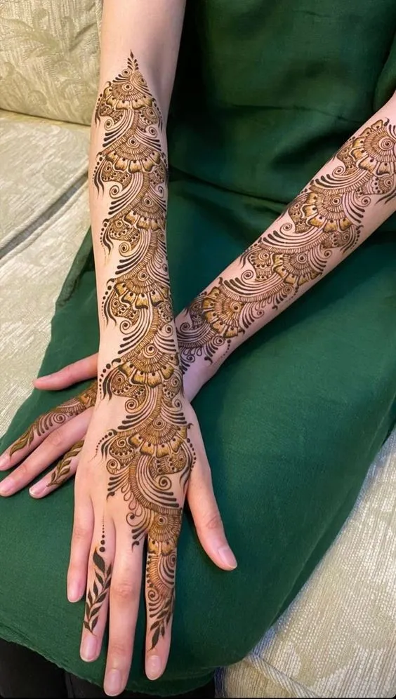 Arabic Floral Vines Mehendi Patterns photo of Arabic Floral Vines Mehendi Patterns