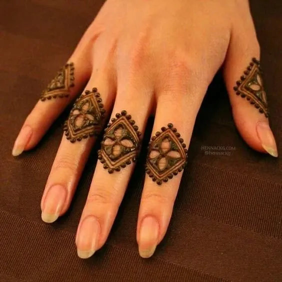 Minimal Floral Finger Pattern Photo of Minimal Floral Finger Pattern