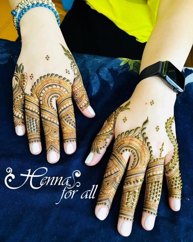 Intricate Finger-To-Finger Design Photo of Intricate Finger-To-Finger Design