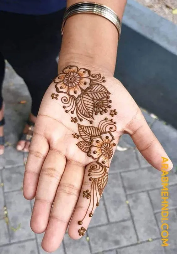 Beautiful and Amazing Front-Hand Mehendi photo of Beautiful and Amazing Front-Hand Mehendi