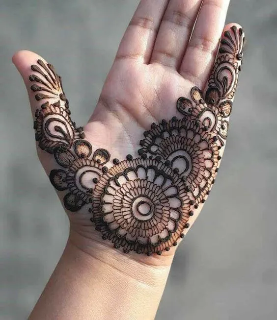 Floral Mandala Aesthetic Mehndi photo of Floral Mandala Aesthetic Mehndi