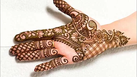 Bail Mehndi Design for Front-hand photo of Bail Mehndi Design for Front-hand