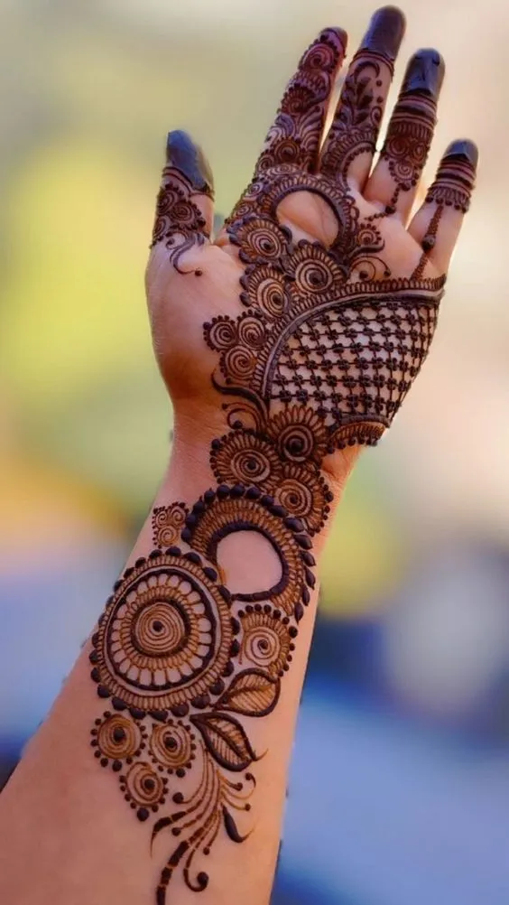Indo-Arabic Mehendi Design photo of Indo-Arabic Mehendi Design