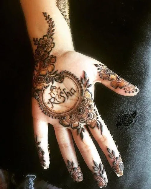 Bridal Mehndi with Name photo of Bridal Mehndi with Name