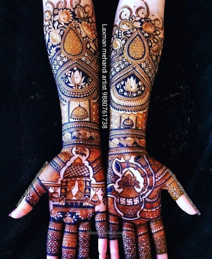 Unique Full Hand Mehndi Designs Photo of Unique Full Hand Mehndi Designs