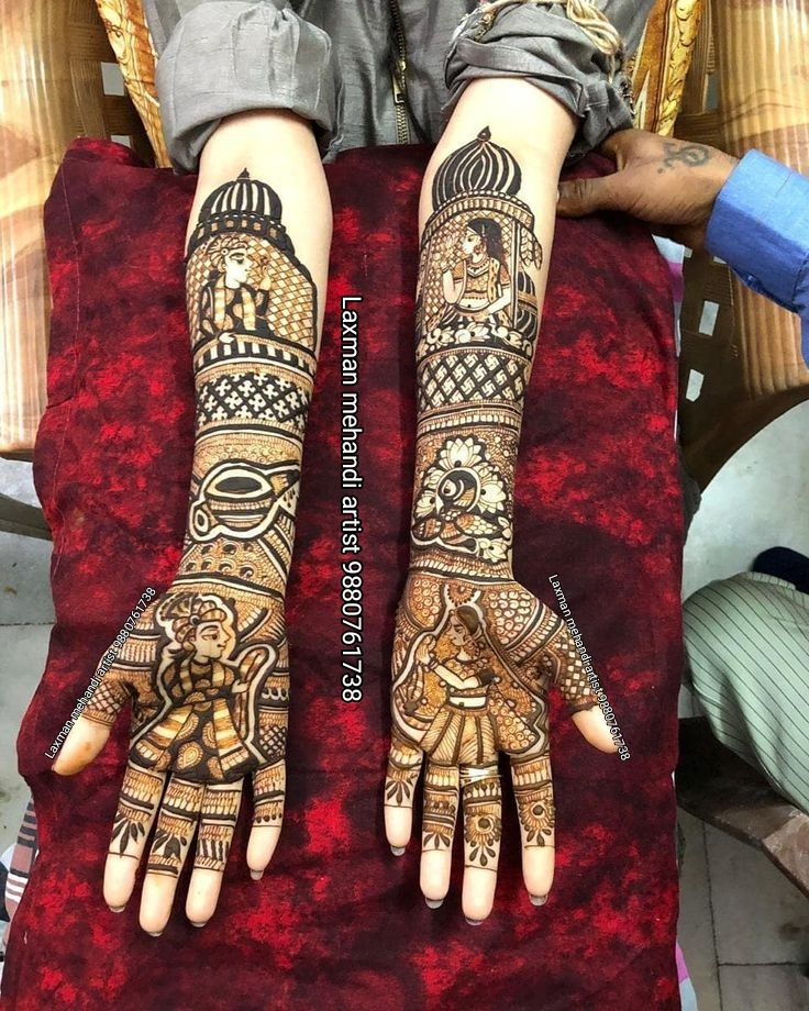 Traditional Full-Hand Mehendi Designs Photo of Traditional Full-Hand Mehendi Designs
