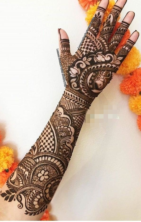 Full Palm Mehendi designs Photo of Full Palm Mehendi designs