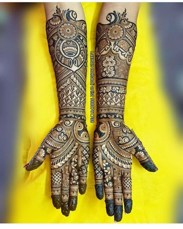 Heavy Full Hand Mehendi Photo of Heavy Full Hand Mehendi