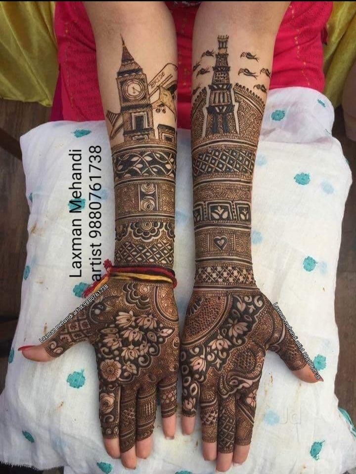 Modern Full-Hand Mehendi design Photo of Modern Full-Hand Mehendi design