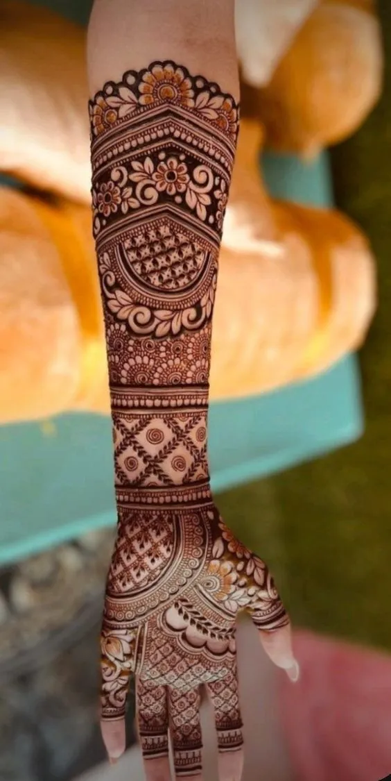 Full Hand Mehndi Design Photo of Full Hand Mehndi Design