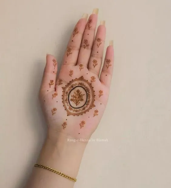 Photo of Soft Mandala mehndi design for your teej