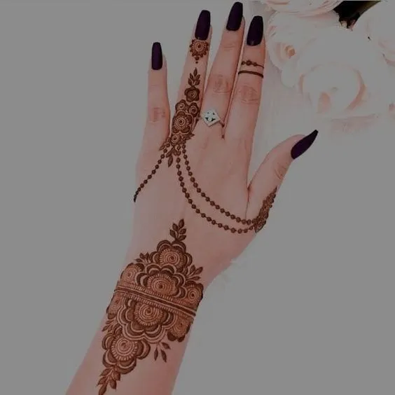 Jewellery-style Wrist Mehndi Photo of Jewellery-style Wrist Mehndi design