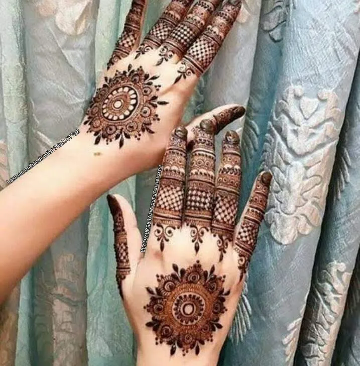 Photo of Traditional Circle Mehndi Designs
